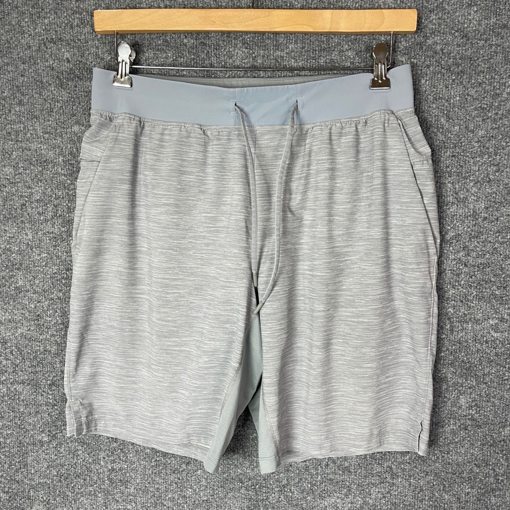 Lululemon short Gray Space Dye Mens Large Gym Athletic Training